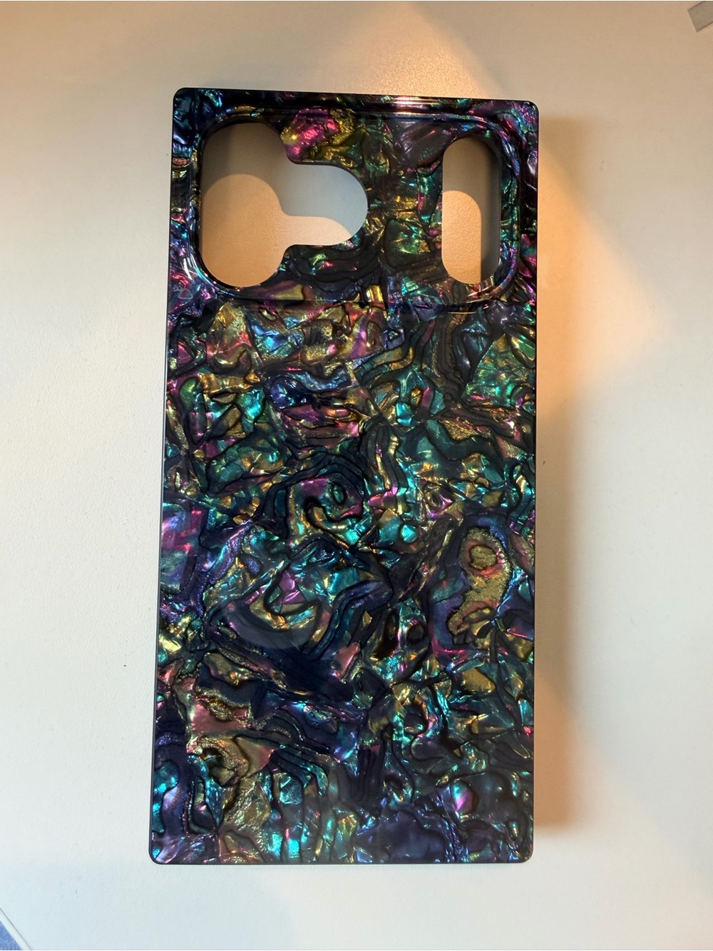 SQUARE by FLAUNT Faux Abalone Shell Case for iPhone 17 Pro Max